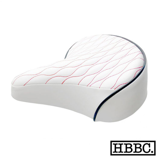 HBBC Quilted Seat - White/Red