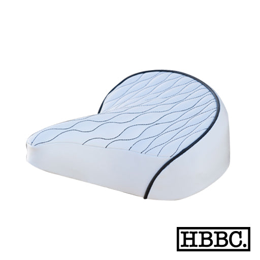 HBBC Quilted Seat - White/Black