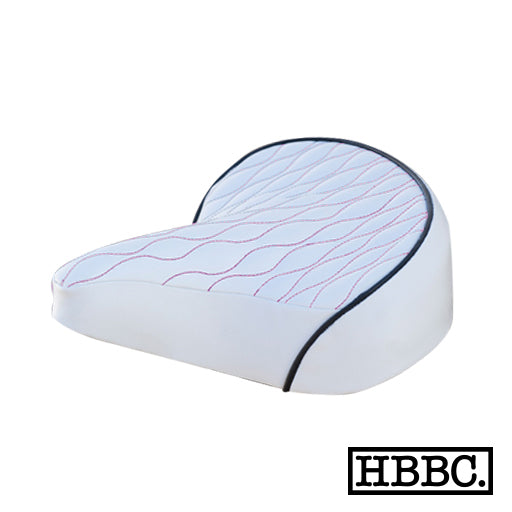 HBBC Quilted Seat - White/Pink